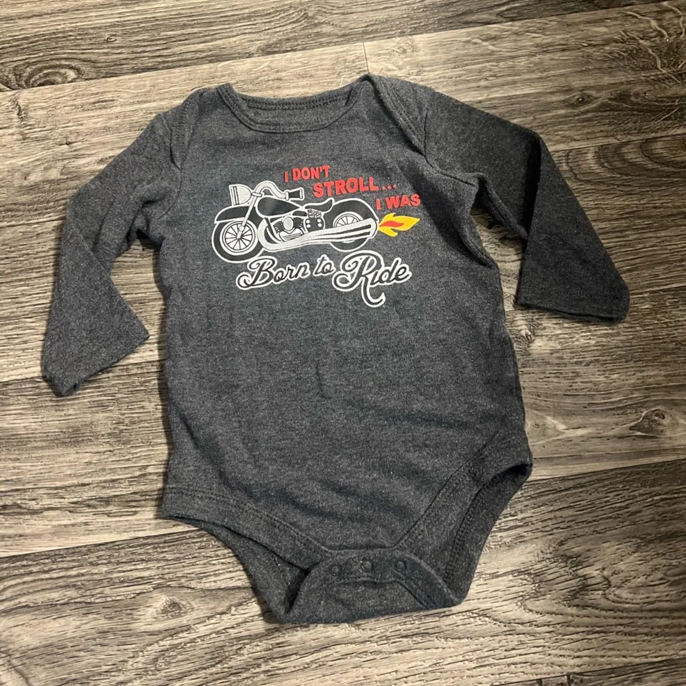 3 for $12 Motorcycle onesie